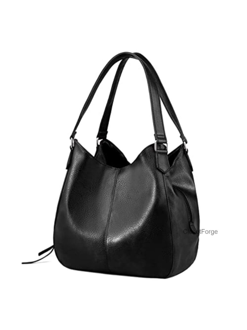 Faux Leather Hobo Shoulder Bag Tote Purse Vegan